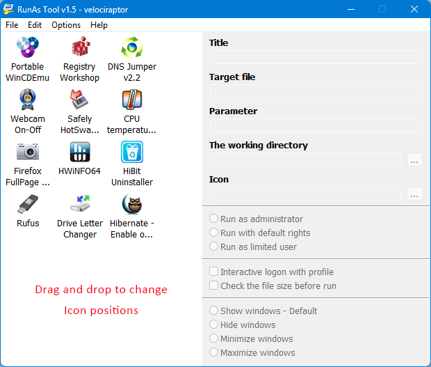 Runastool admin interface